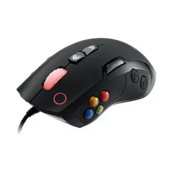Thermaltake Tt eSPORTS VOLOS lāzera spēļu pele, 8200 DPI, 14 pogas, vadu, melna