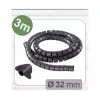 Quadrios 25CA740 pīts kabeļu apvalks, paplašināms PET, melns, 3 m, 25-32 mm kūļiem
