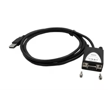 EXSYS USB 2.0 uz RS-232 seriālais adapteris ar +5V un LED, FTDI mikroshēmojums (EX-1311-2F-5V)