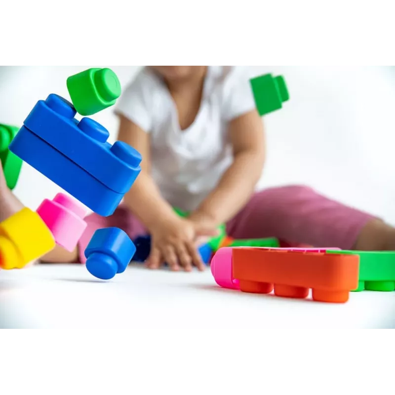 Gerardo's Toys GT3108 mīksto būvklucīšu komplekts, 10 gabali, EVA putas, daudzkrāsains
