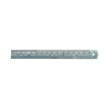 C.K Tools nerūsējošā tērauda lineāls, 150 mm / 6 collas, mm un collu iedaļas (T3530 06)