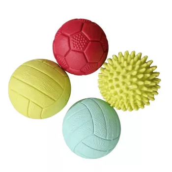 Gerardo's Toys GT7710 mazuļu masāžas un sensoro bumbiņu komplekts, 4 gabali, dažādas faktūras un krāsas, no 6 mēnešiem
