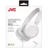 JVC austiņas ar vadu un mikrofonu, baltas