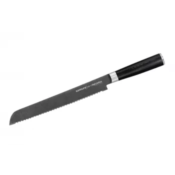 SAMURA Harakiri maizes nazis 230 mm Stonewash AUS-8 tērauds ar zobainu asmeni, melns ABS rokturis
