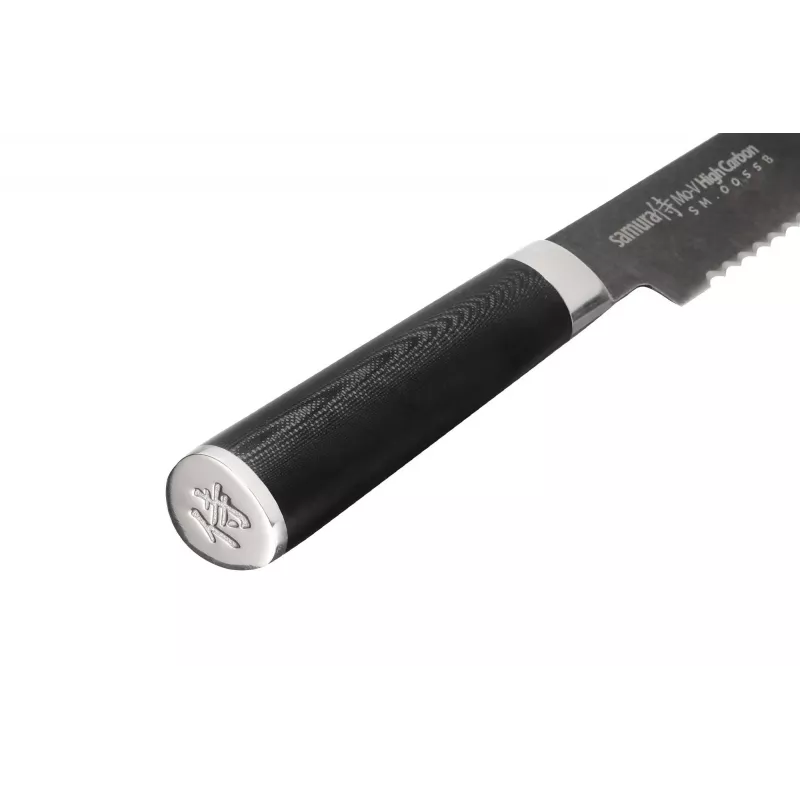 SAMURA Harakiri maizes nazis 230 mm Stonewash AUS-8 tērauds ar zobainu asmeni, melns ABS rokturis