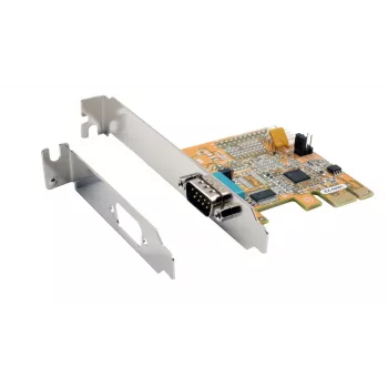 EXSYS EX-44081 PCIe 1 portu RS-232 sērijas kartes, ASIX AX99100, zema profila