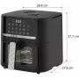 QUIN YJ-6505ADV digitālais fritieris 6,5L melns