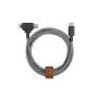 Native Union Belt Cable Duo USB-C uz USB-C/Lightning pīts kabelis 1,5 m melns