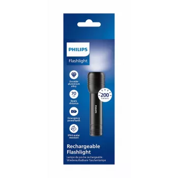 PHILIPS LED lukturis SFL7003R/10 melns
