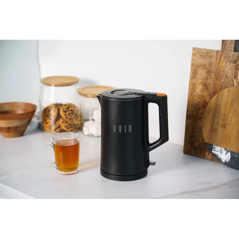 QUIN KTL-101 elektriskā tējkanna, 1,5 L, melna