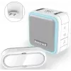 Honeywell DC515SP2L bezvadu durvju zvans ar kontaktligzdā ievietojamu zvanu un pogu, 150 m diapazons, 6 melodijas, balts