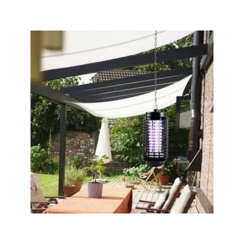 LUMIO odu slepkava lampa, 1,2 W, 230 V, 30 m² pārklājums, UV gaisma, elektriskā režģis, melna