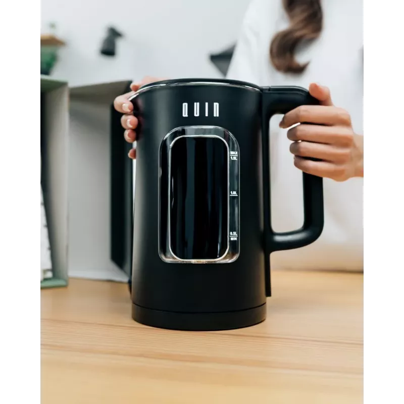 QUIN KTL-303 elektriskā tējkanna, 1,5 L, melna