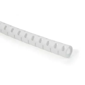 HellermannTyton Helawrap HWPP spirālveida kabeļu aptinums, balts, 2m, PP, 4-50mm saišķis 161-64415