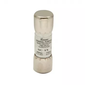 Eaton BK/SC-15 Bussmann SC drošinātājs Class G 15 A 600 V AC 170 V DC ātrdarbīgs patronas drošinātājs