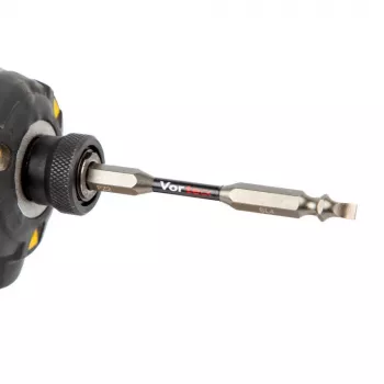 C.K Tools T4482 DEPZ2SL409D3 3 gabalu skrūvgrieža uzgaļu komplekts, PoziDriv PZ2, rievotais SL4,0mm un SL9,0mm, 25mm, 1/4 collu sešstūra, S2 tērauds