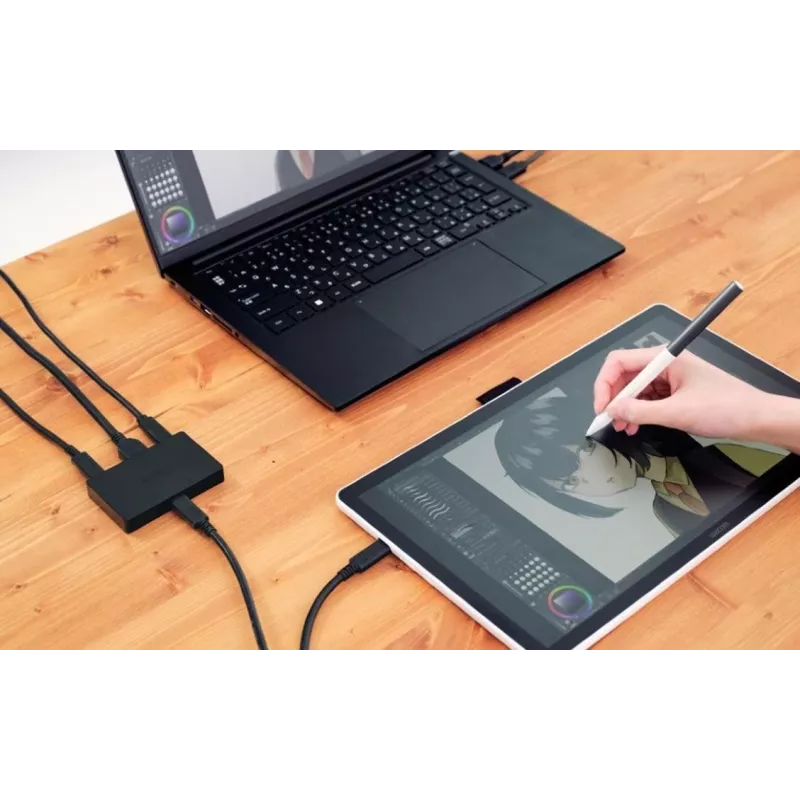 Wacom pārveidotāja komplekts Movink OLED 13 un Wacom One 14 - USB-C uz HDMI