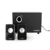 Nedis CSPR10021BK 2.0 Stereo USB barotie datora skaļruņi, 6W RMS, melni