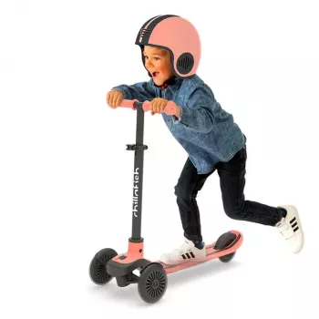 Chillafish Scotti 2-in-1 skrejritenis un braucamais, Flamingo rozā, 1-5 gadi