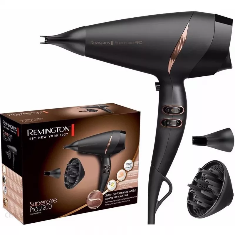 Remington Supercare Pro AC7200 matu fēns, 2200W, melns