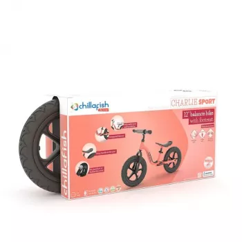 Chillafish Charlie Sport 12 līdzsvara velosipēds, Flamingo rozā, 2-5 gadi