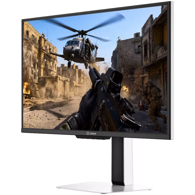 LORGAR 24,5 inch Full HD IPS 400Hz spēļu monitors, Dual LED, HDR600 Ready, regulējams augstums, balts