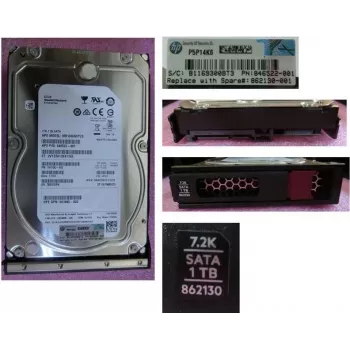 HPE 1TB SATA 6Gb/s 7.2K LFF Hot-Swap Midline cietais disks ar Low Profile turētāju