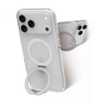dbramante1928 Iceland Ultra D3O MagSafe vāciņš ar statīvu iPhone 18 Pro Max / 17 Pro Max, caurspīdīgs