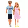 LEAN TOYS Anlily ģimenes leļļu komplekts: grūtniece mamma, tētis, mazulis, zīdainis