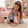 LEAN TOYS Anlily ģimenes leļļu komplekts: grūtniece mamma, tētis, mazulis, zīdainis