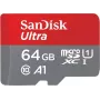SanDisk microSDHC Ultra 64GB UHS-I Class 10 100MB/s ar SD adapteri 00215482