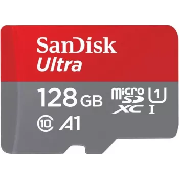 SanDisk microSDHC Ultra 128GB UHS-I Class 10 100MB/s ar SD adapteri 00215483