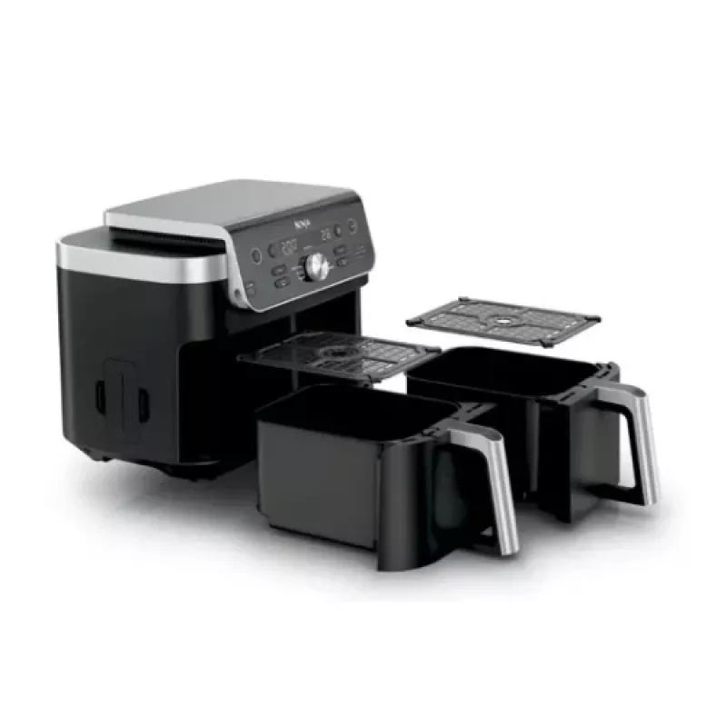 Ninja Dual Zone XL DZ950EU karstā gaisa friteris 9,5 L 2470 W, melns/pelēks
