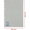 LEITZ Esselte plastikiniai skyrikliai, numeruoti 1-12, A4, balti, universalus perforavimas, 10 rinkinių (100153)