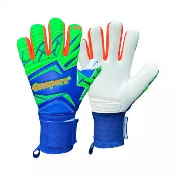4Keepers Force V5.25 Twist HNC Junior vārtsargu cimdi zili-zaļi 5. izmērs