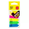 DELI Stick Up rādītāju karodziņi PP 50x12 mm 100 lapas dažādās krāsās (D338199)