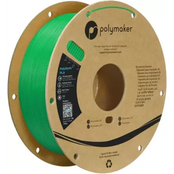 Polymaker PolySonic PLA High Speed 1,75mm zaļš 1kg 3D printera kvēldiegs PA12010