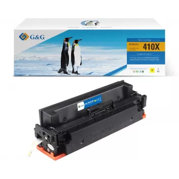 G&G XL tonera kasetne, saderīga ar HP 410X/CF412X, dzeltena, 5000 lappuses (14354)