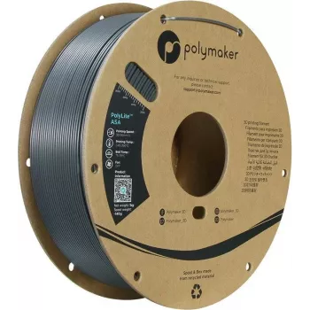 Polymaker PolyLite ASA Filaments 1,75mm 1kg Tumši pelēks PF01037