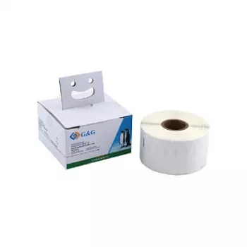 G&G tiešās termiskās adreses etiķetes 41 x 89 mm, baltas, pastāvīgas, 300/rullī, DYMO 11356/S0722560 BM-D-G-11356