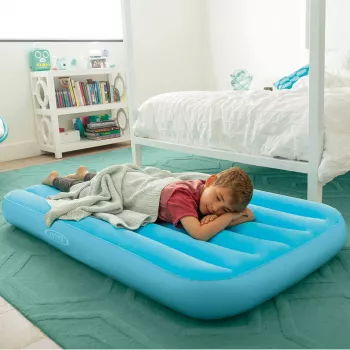 Intex 66803NP CozyKidz bērnu piepūšamā gulta 157 x 88 x 18 cm, zila vai rozā