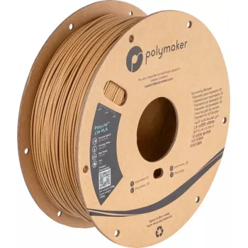 Polymaker PolyLite LW-PLA 1,75mm melns 0,8kg (PA08004)