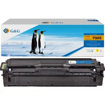 G&G saderīga tonera kasetne Samsung CLT-Y504S / HP SU502A - dzeltena, 1800 lappuses (14458)