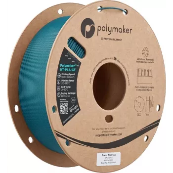 Polymaker HT-PLA-GF stikla šķiedras pastiprināts PLA kvēldiegs 1,75mm 1kg melns PA18009