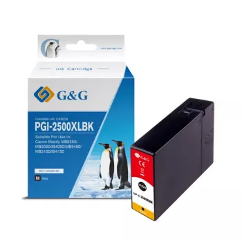 G&G saderīga tintes kasetne Canon PGI-2500XLBK (9859) - augstas ietilpības melna