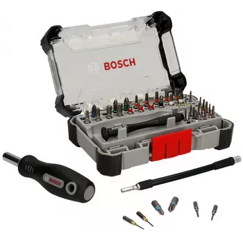 Bosch precīzijas skrūvgriežu uzgaļu komplekta displejs, 5 komplekti ar 33 gabaliem (165 kopā), S2 tērauds, 1/4 inch sešstūra, PH/PZ/S/H/T uzgaļi, magnētiskais turētājs, mazumtirdzniecības displejs 2607002837,0