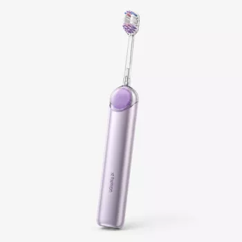 RANVOO PQ5 Pure Sonic elektriskā zobu birste, purpura, 5 režīmi, 4 uzgaļi, USB uzlāde