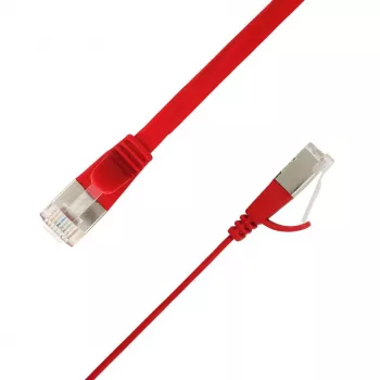 LinkIT plakans U/FTP Cat6A sarkans 2m AWG (STP-FL6A-00200-RD)