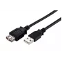 LinkIT USB 2.0 A-A pagarinājuma kabelis, M/F, 0,2 m, melns CUSBAMAF-002