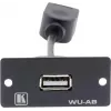 Kramer WU-AB modulārs uzspraužams ieliktnis USB Type A female uz female melns 85-0118399
